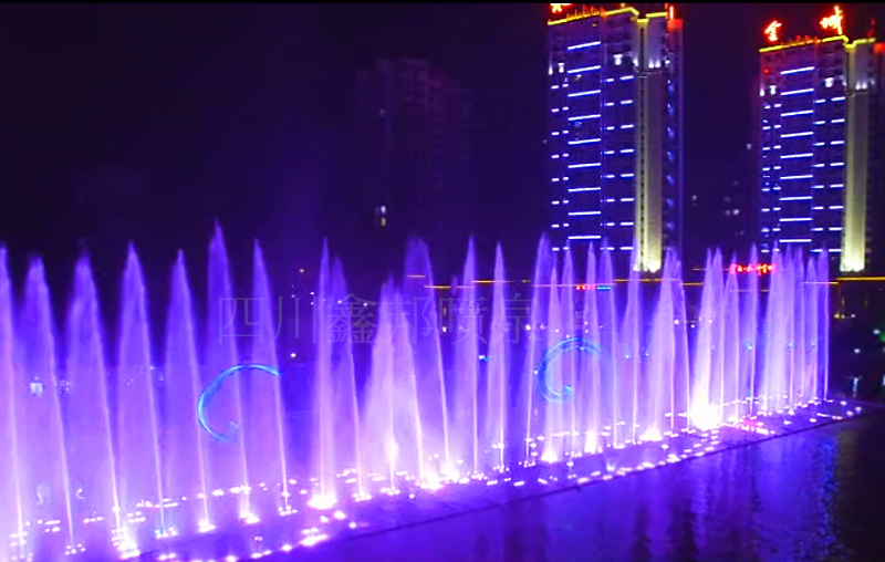 金陽灣夢幻光影音樂噴泉秀，打造成都金堂文旅夜游名片